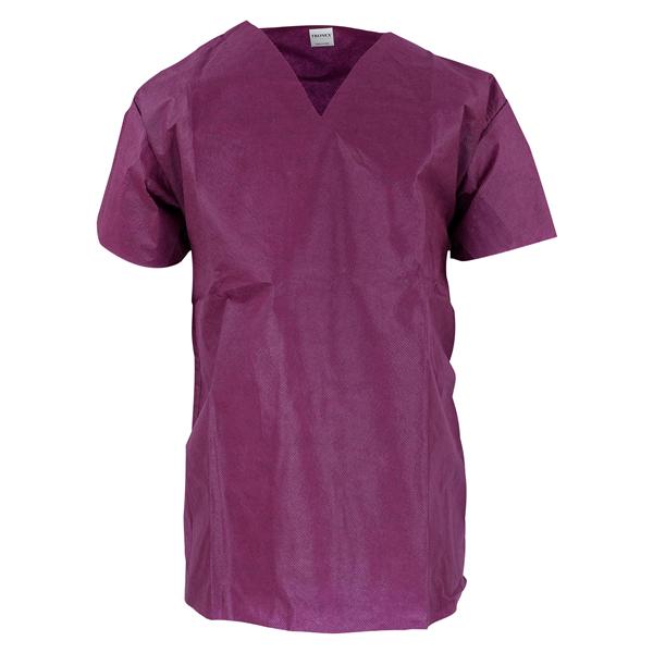 Scrub Shirt 2X Large Maroon Ea