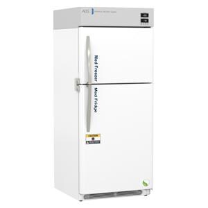 Pharmaceutical Refrigerator/Freezer New 16 Cu Ft 2 Solid Doors Ea