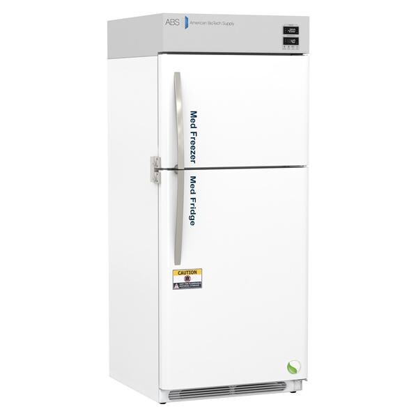 Pharmaceutical Refrigerator/Freezer New 16 Cu Ft 2 Solid Doors Ea