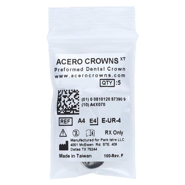 ACERO Crowns 4 2nd Primary Upper Right Molar 5/Pk 5/Pk