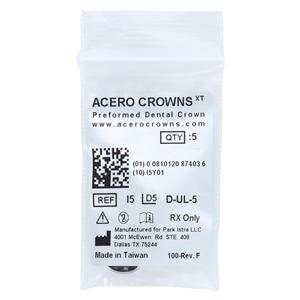 ACERO Stainless Steel Crowns 5 1st Primary Upper Left Molar 5/Pk 5/Pk