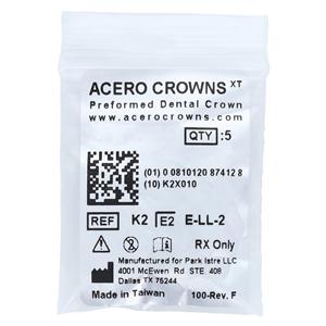 ACERO Crowns 2 2nd Primary Lower Left Molar 5/Pk 5/Pk