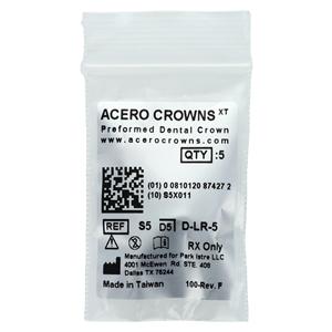 ACERO Crowns Size 5 1st Primary Lower Right Molar 5/Pk 5/Pk