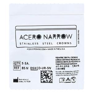 ACERO Crowns 5 1st Primary Upper Right Molar 5/Pk 5/Pk