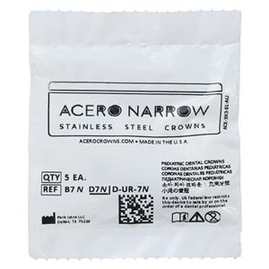 ACERO Crowns 7 1st Primary Upper Right Molar 5/Pk 5/Pk