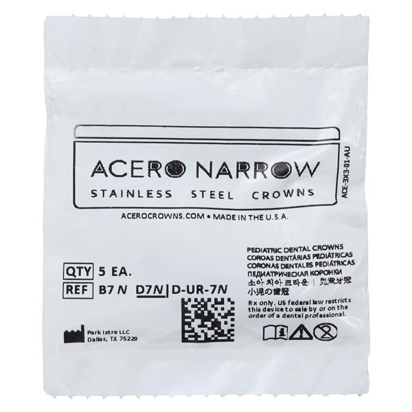 ACERO Crowns 7 1st Primary Upper Right Molar 5/Pk 5/Pk