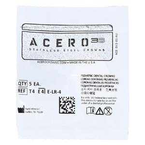ACERO Crowns 4 2nd Primary Lower Right Molar 5/Pk 5/Pk