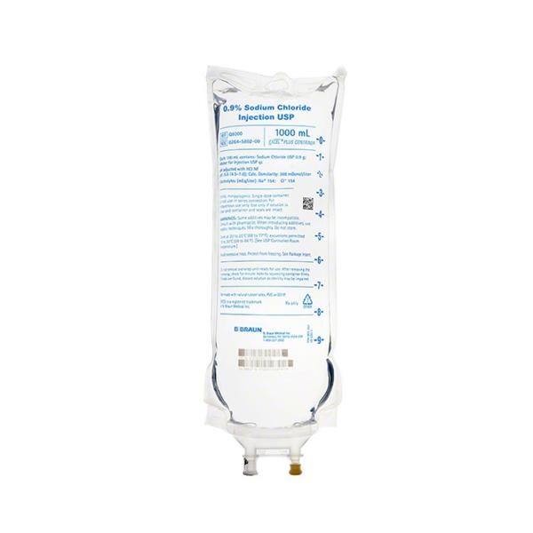 IV Solution Solution 0.9% Sodium Chloride 1000mL Bag 12/Ca