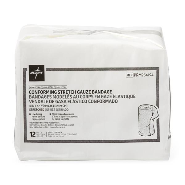 Conforming Bandage Gauze 4"x4.1yd Non-Sterile 96/Ca