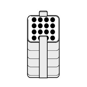 Rotor Adapter For 500 mL Rectangular Bucket in Rotor A-4-81 & Rotor S-4x500 2/Pk