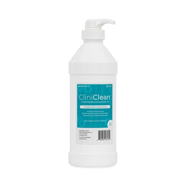 CliniClean Antiseptic Solution Antiseptic 32 oz Pump Bottle Fragrance Free Ea, 12 EA/CA