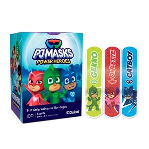 Stat Strip Adhesive Bandage PE Film/Acrylic Adhesive 3/4x3" PJ Masks Strl 100/Bx