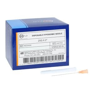 Needle Needle 25gx2" Standard 100/Bx, 20 BX/CA
