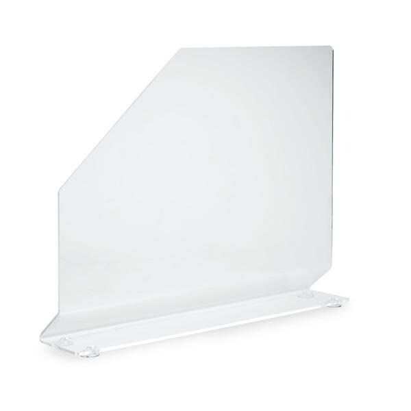 Splash Guard Polycarbonate 23.5x4.25x18" Ea