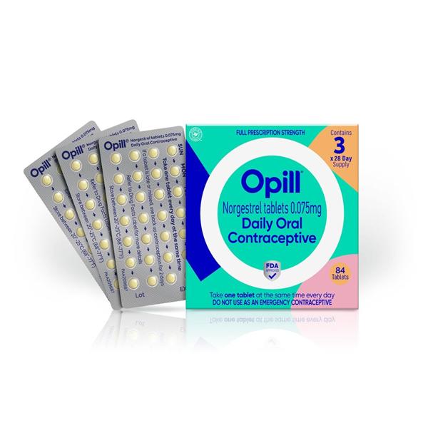 Opill Contraceptive Tablets 0.075mg 3/Package