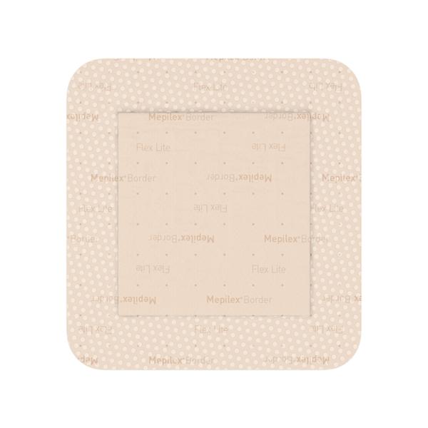 Mepilex Border Flex Lite Foam Wound Dressing 4x4" Square Tan, 10 BX/CA