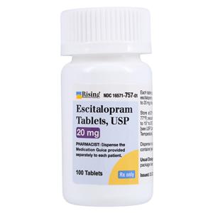 Escitalopram Oxalate Tablets 20mg Bottle 100/Bottle Each