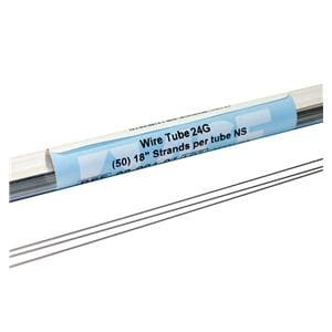 Tube Archwire Stainless Steel 0.016 in Round 18 in 26 Gauge Ea