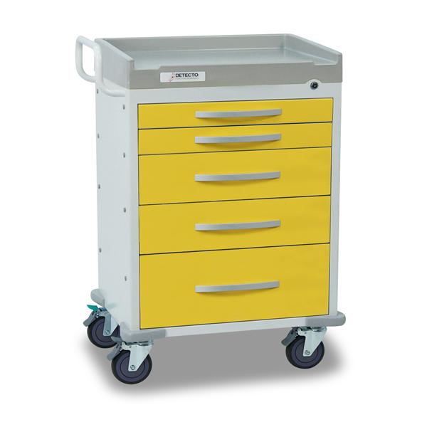 Detecto Cart Cart New 5 Drawer Keyed Central Lock