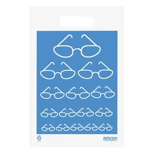Eye Care Supply Bag Eyeglass Chart White Plastic Disposable 9x13" 100/Pk