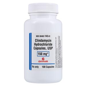 Clindamycin HCl Capsules 150mg Bottle 100/Bottle Each