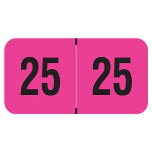 Fluorescent 2025 ET Label Pink 500/Rl