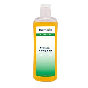 DawnMist Cleansing Shampoo & Body Wash 16oz Fresh Apricot Scent Bottle 12/Ca