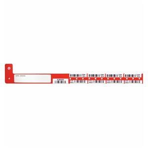 Securline Blood Wristband Poly Red Adult / Pediatric 150/Bx
