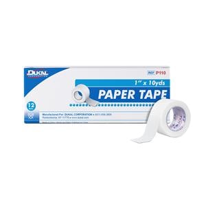 Dukal Surgical Tape Paper 1"x10yd White Non-Sterile 12/Bx