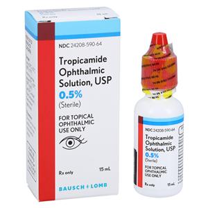 Tropicamide Ophthalmic Solution 0.5% Bottle 15mL Each