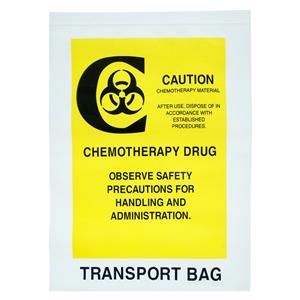Chemo Drug Transfer Bag 12x15" Clear Zipper Closure LDPE 500/Ca