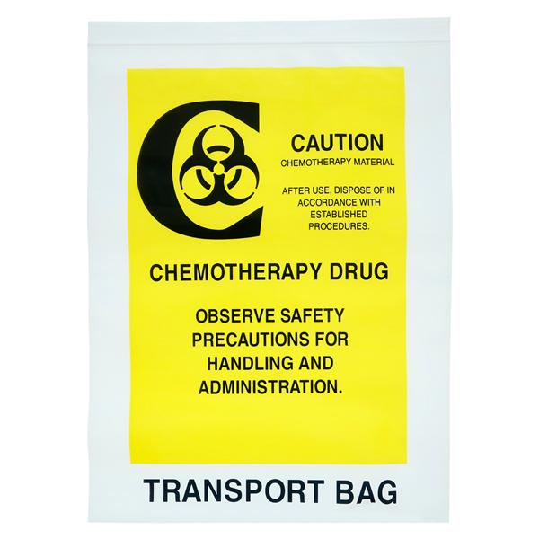 Chemo Drug Transfer Bag 12x15" Clear Zipper Closure LDPE 500/Ca