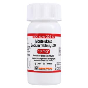 Montelukast Sodium Tablets 10mg Bottle 90/Bottle Each