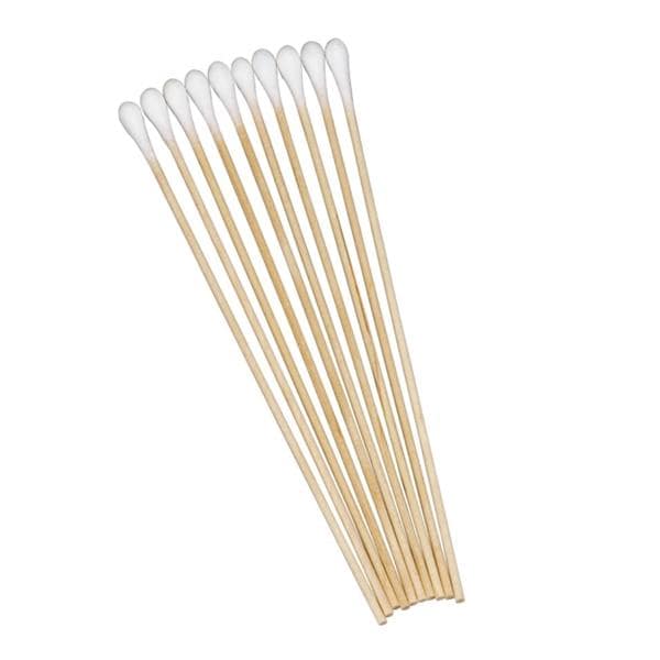 SafeBasics Cotton Tipped Applicator 6 in Wood Shaft Sterile 200/BX