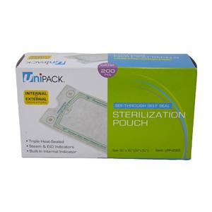 Sterilization Pouch Autoclave Heat Sealed 3.5 in x 6.5 in 200/Bx