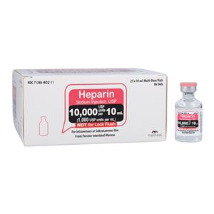 Heparin Sodium (Pork) Injection 1mu/mL MDV 10mL 25/Package