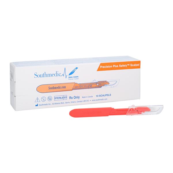 Dsp Safety Surgical Scalpel Scalpel #10 Stainless Steel/Nylon Sheath Sterile