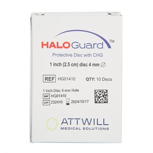 HALOGuard Foam IV Dressing 1" Sterile Disc Adhesive Highly Absorbent