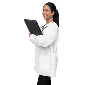 FitMe PPE Lab Jacket Large White 50/Ca