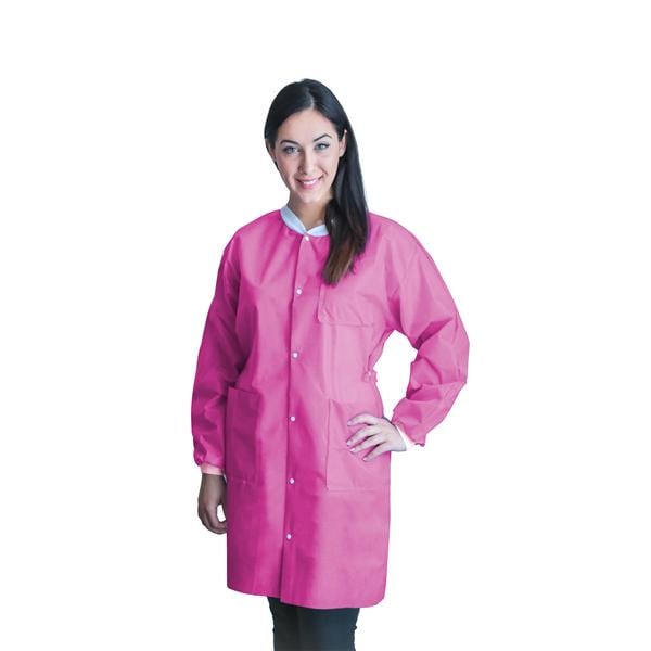 FitMe PPE Lab Coat X Large Raspberry 50/Ca