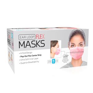 Unipack Face Mask ASTM Level 1 Pink 1000/Ca