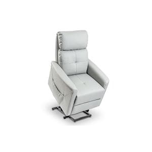 Hamilton Collection Power Lift Recliner Faux Leather Vinyl 330 Cap Pwr Gry Ea
