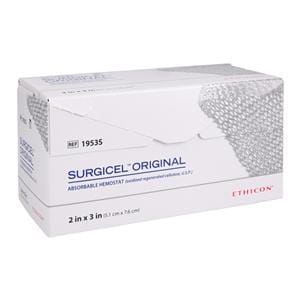 Surgicel Original Hemostatic Oxidized Regenerated Cellulose Agent 2x3