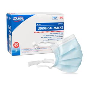 Dukal Surgical Face Mask ASTM Level 1 Blue 300/Ca