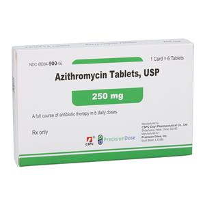 Azithromycin Tablets 250mg Pack Each, 1 EA/PK