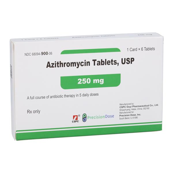 Azithromycin Tablets 250mg Pack Each, 1 EA/PK