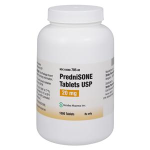 Prednisone Tablets 20mg Bottle Each