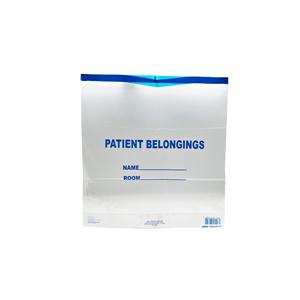DawnMist Patient Belongings Bag Clear Drawstring Closure 17x17