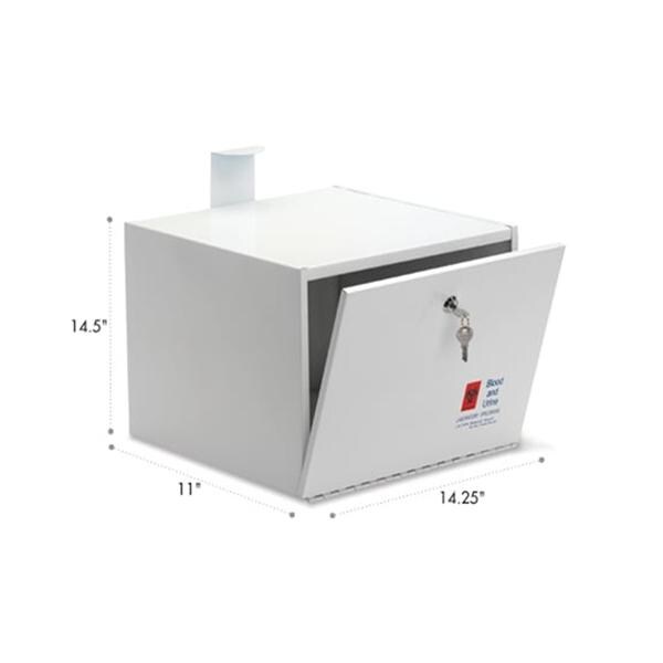 Specimen Drop Box Steel 14.25x11x14.5" Ea