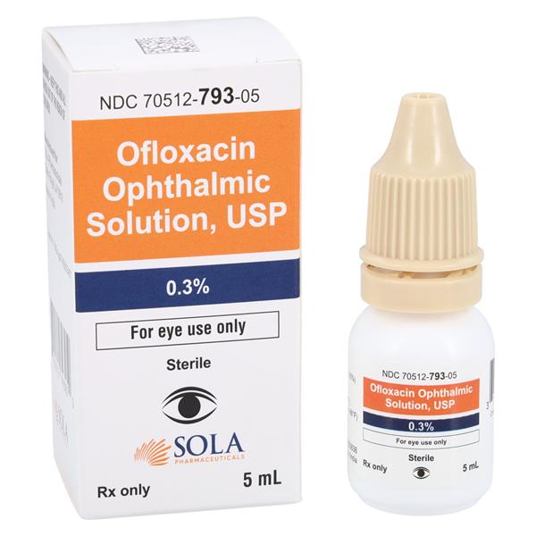 Ofloxacin Ophthalmic Solution 0.3% Bottle 5mL Each